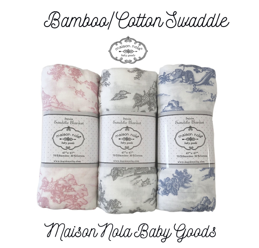 Bamboo Rayon/Cotton Muslin Swaddle