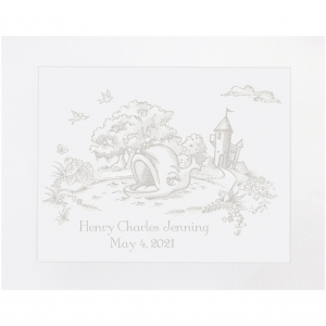 Whale Storyland Toile Print