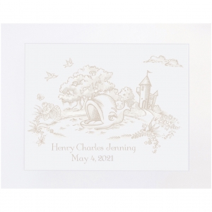 Whale Storyland Toile Print