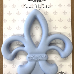 fleur de lis silicone teether