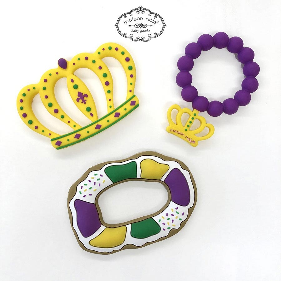 King Cake Silicone Teether
