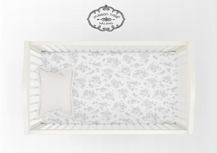 Storyland Toile Crib Fit Sheet