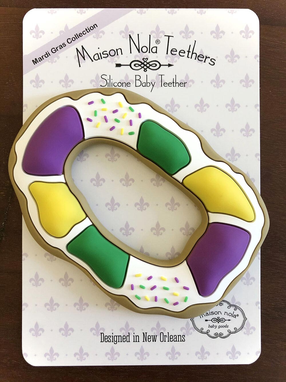 King Cake Silicone Teether
