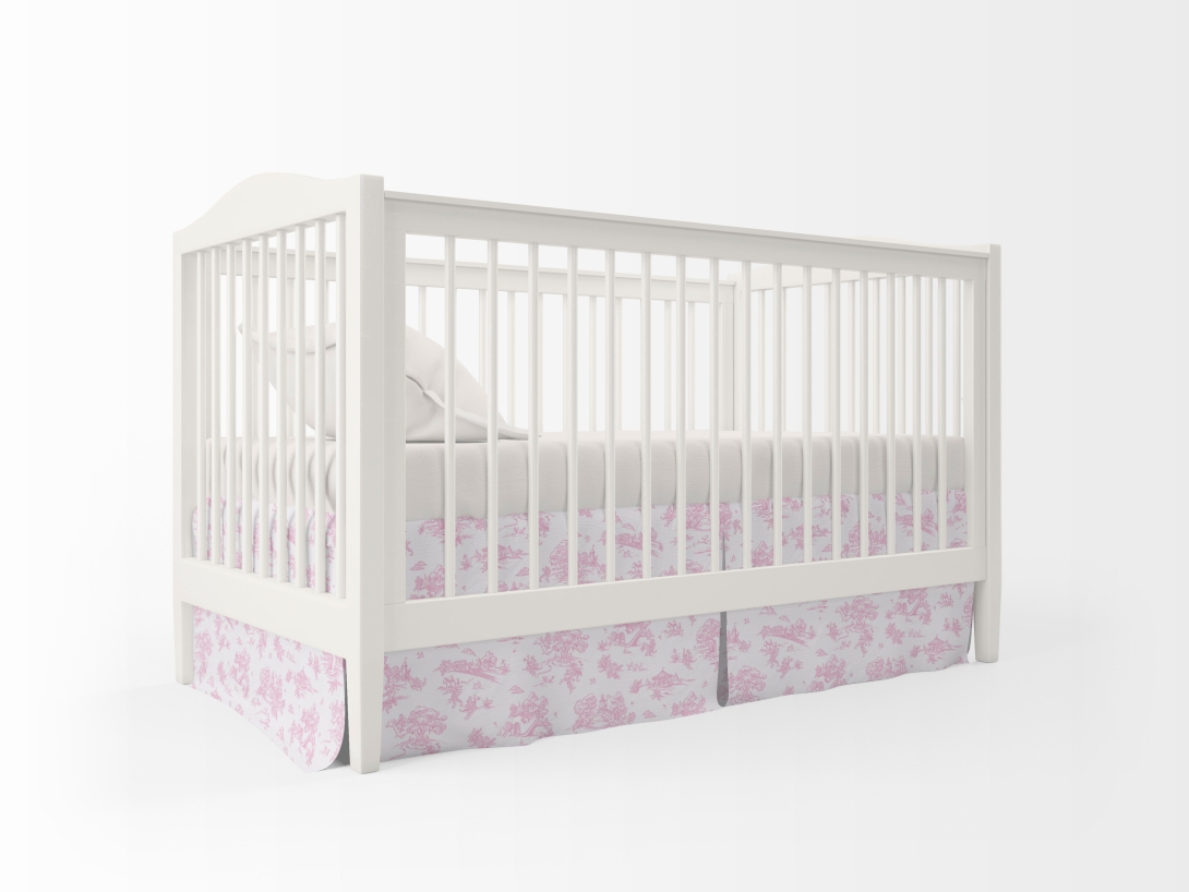 Storyland Toile Crib Skirt