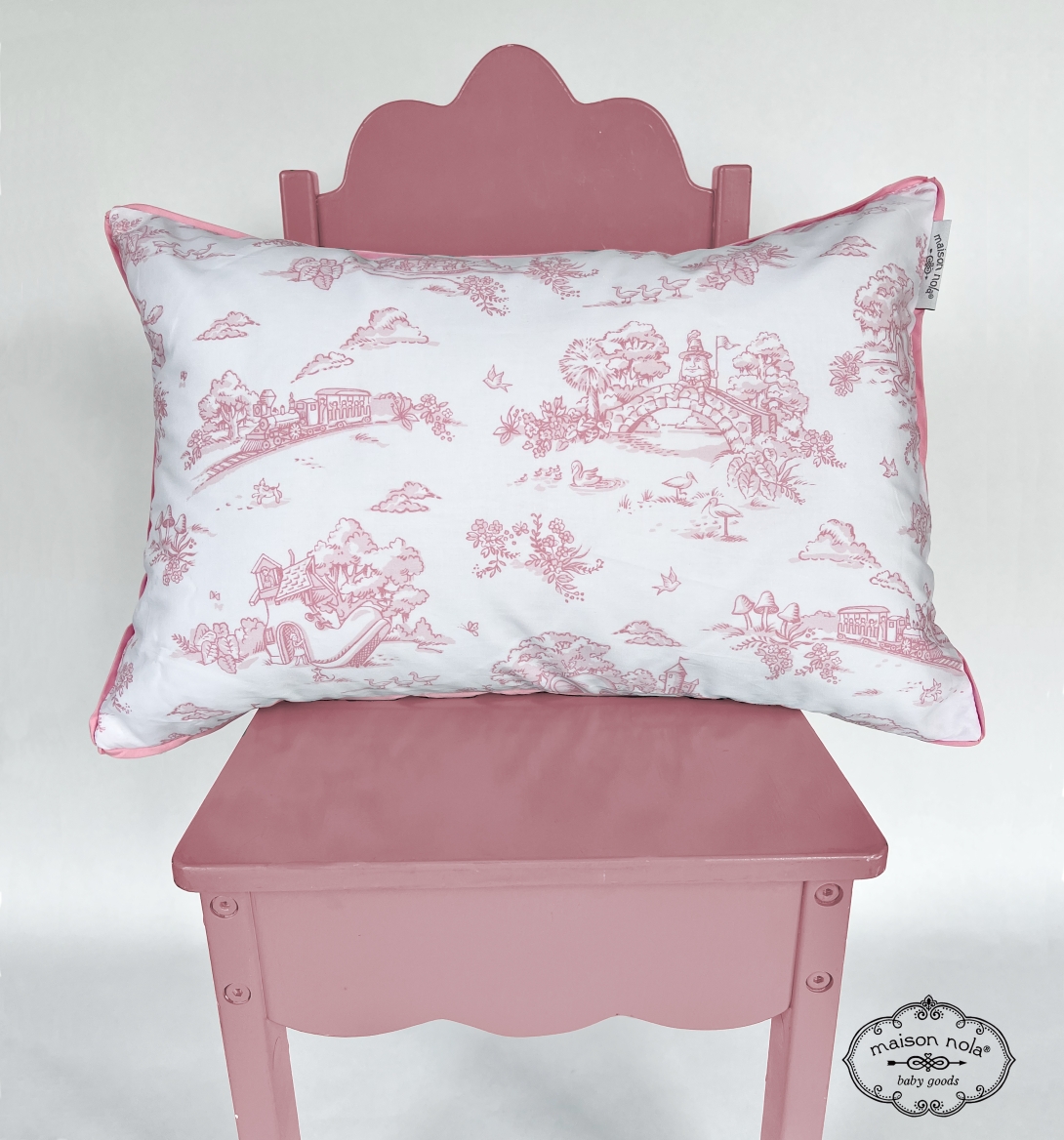 Storyland Toile Decorative Pillow