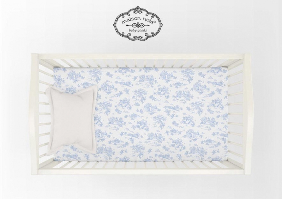 Storyland Toile Crib Fit Sheet