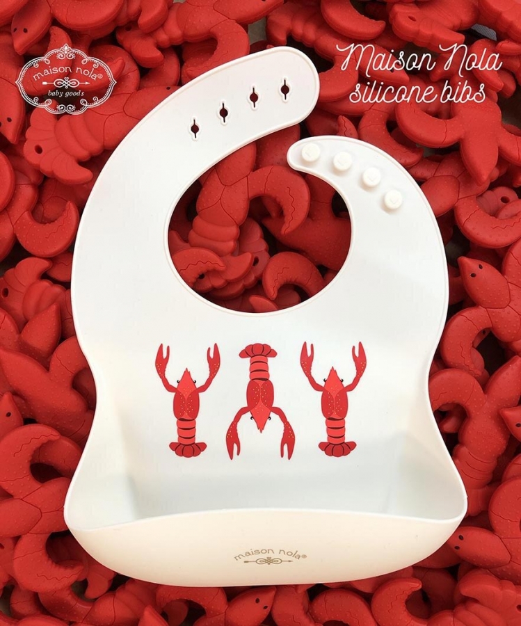 Crawfish Silicone Bib