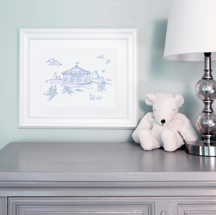 Carousel Storyland Toile Print