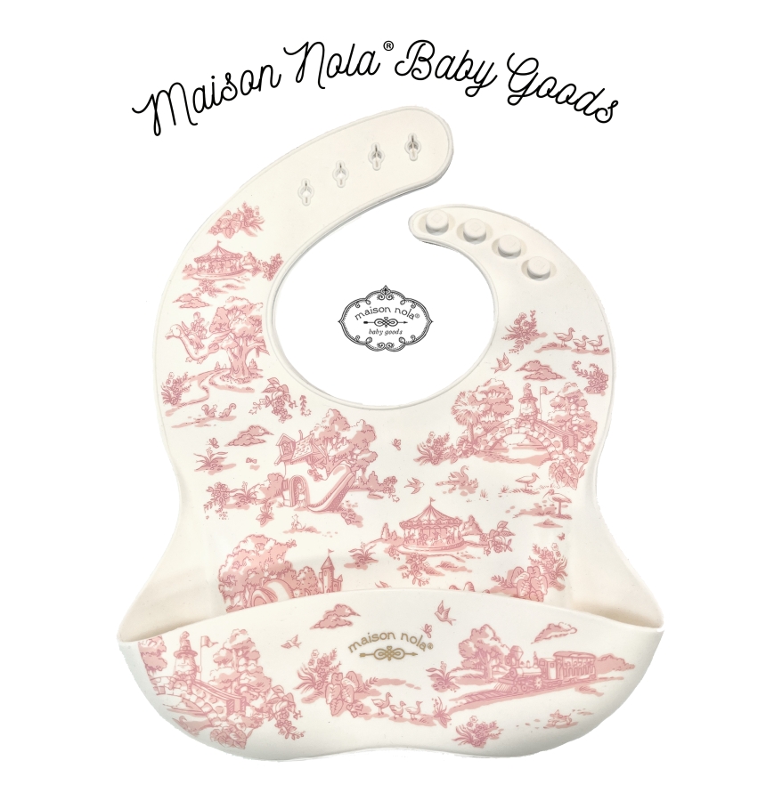 Storyland Toile Silicone Bib