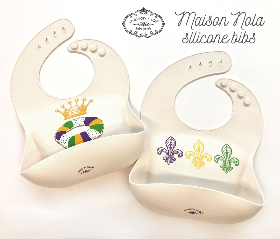 Mardi Gras Silicone Bibs