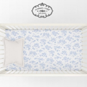 Storyland Toile Crib Fit Sheet
