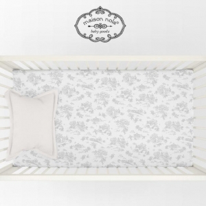 Storyland Toile Crib Fit Sheet
