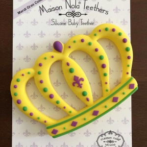 Crown Mardi Gras Silicone Teether