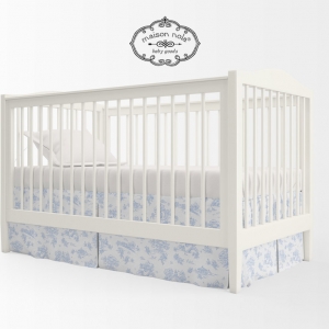 Storyland Toile Crib Skirt