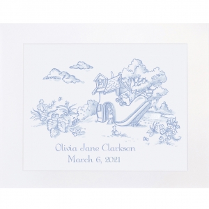 Old Woman Who Lived in a Shoe Storyland Toile Print