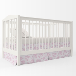 Storyland Toile Crib Skirt
