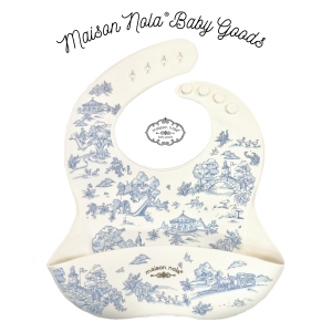 Storyland Toile Silicone Bib