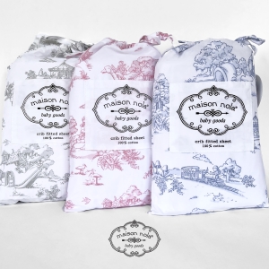 Storyland Toile Crib Fit Sheet