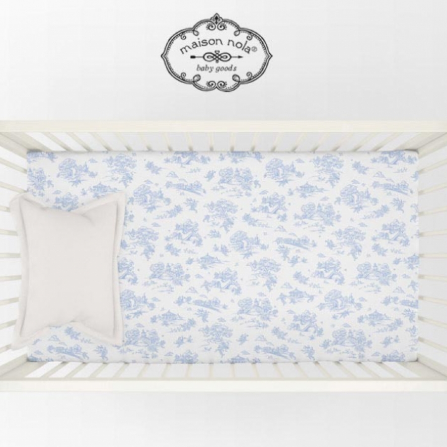 Storyland Toile Crib Fit Sheet