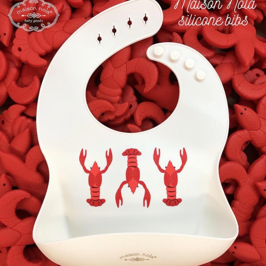 Crawfish Silicone Bib