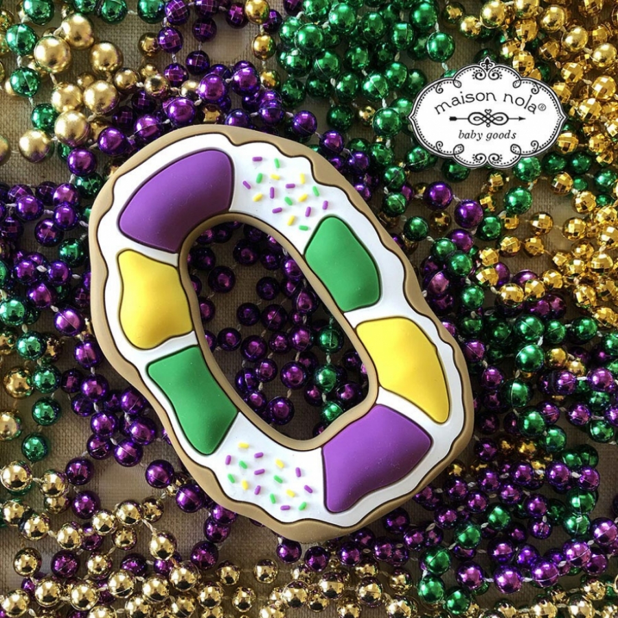 King Cake Silicone Teether