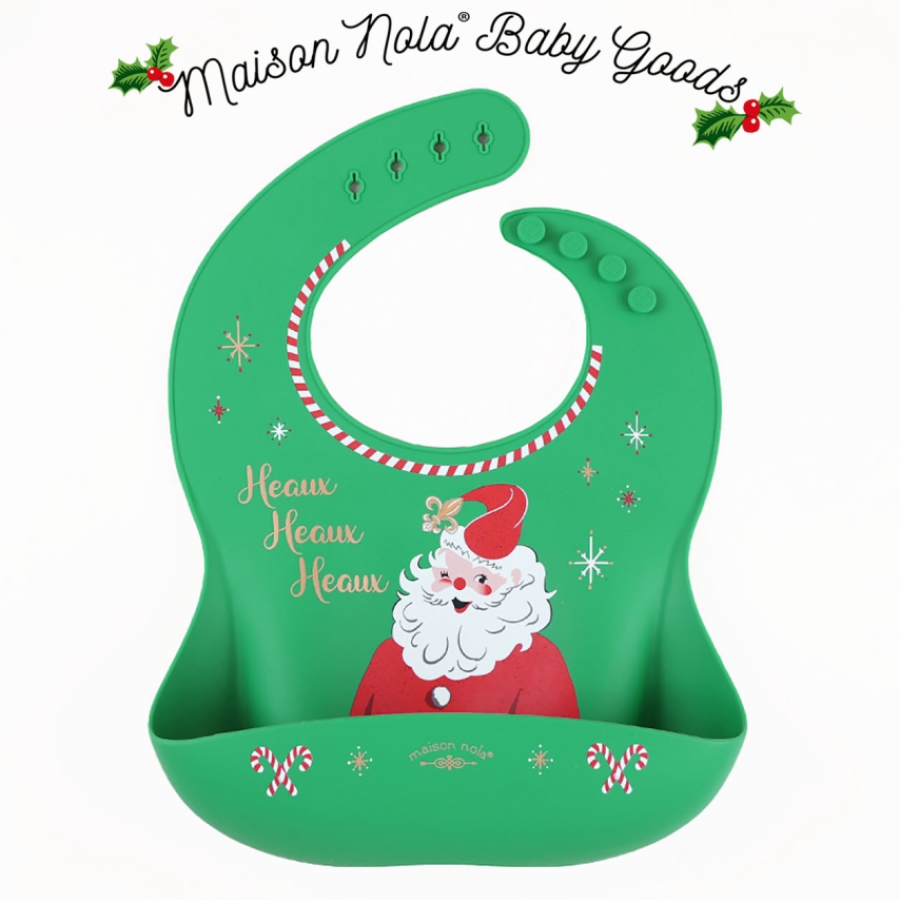 Santa Wink Bib