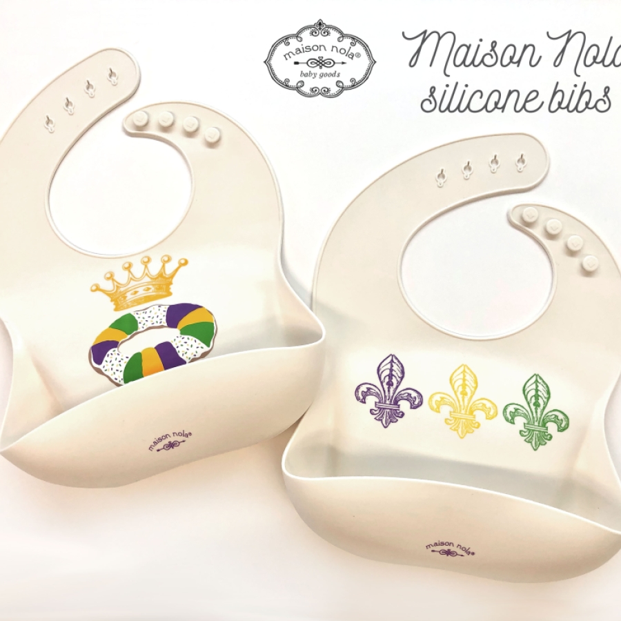 Mardi Gras Silicone Bibs